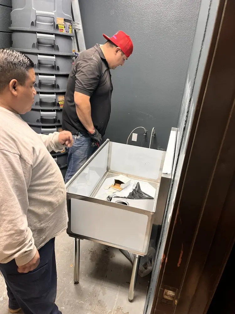 Commercial plumbing and sink installation in Blandon